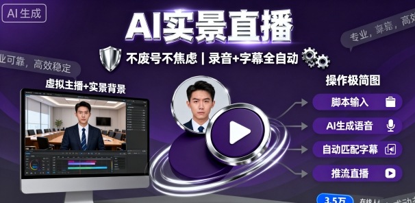 宝子哥9月20日线下课，AI实景直播，不废号不焦虑(录音+字幕)-搞钱利器