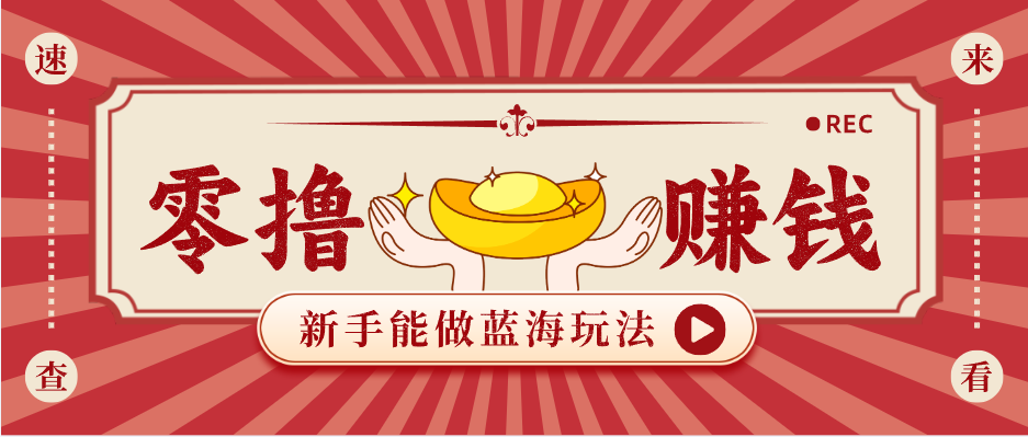 新手也能变现的蓝海玩法，一个人人能做的项目，需求量极大日入300+！-搞钱利器