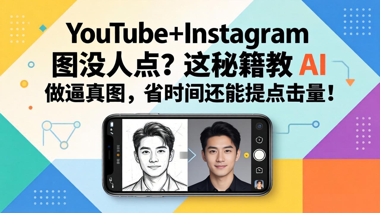 YouTube+Instagram图没人点？这秘籍教 AI 做逼真图，省时间还能提点击量-搞钱利器