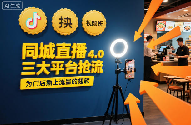 同城直播实操班4.0,三大平台抢流,为门店插上流量的翅膀-搞钱利器