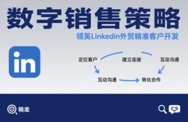 数字销售策略领英LinkedIn外贸精准客户开发-搞钱利器
