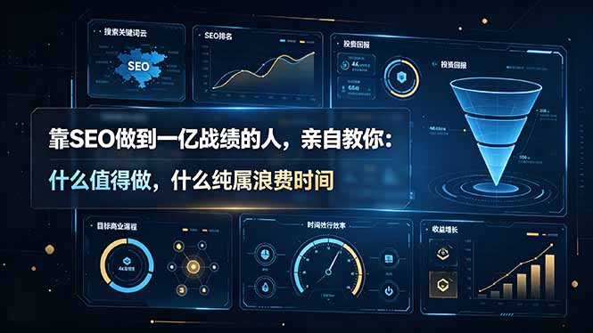 靠SEO做到一亿战绩的人，亲自教你：什么值得做，什么纯属浪费时间【原创双语字幕】-搞钱利器