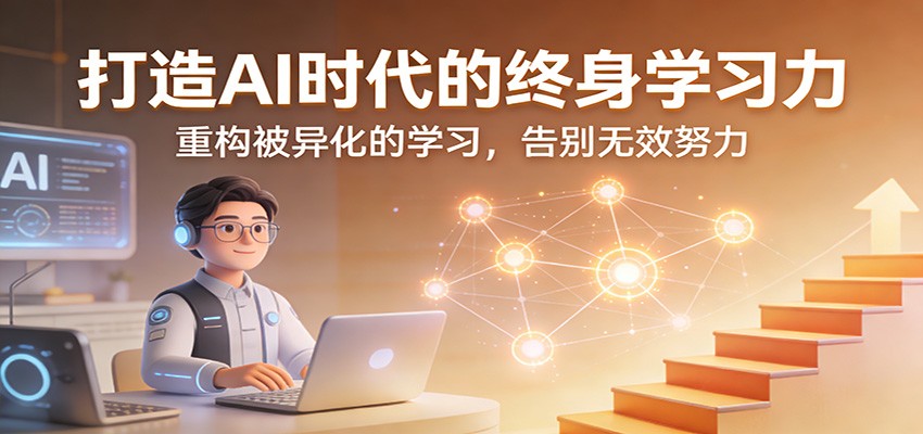 打造AI时代的终身学习力：重构被异化的学习，告别无效努力-搞钱利器