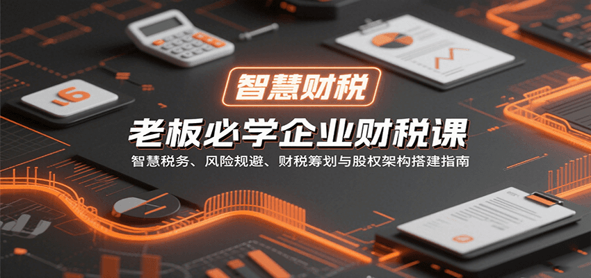 老板必学企业财税课：智慧税务、风险规避、财税筹划与股权架构搭建指南-搞钱利器