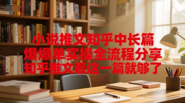 小说推文知乎中长篇爆单实操全流程分享，知乎推文看这一篇就够了-搞钱利器