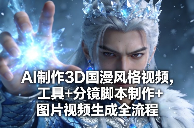 AI制作3D国漫风格视频,工具+分镜脚本制作+图片视频生成全流程-搞钱利器
