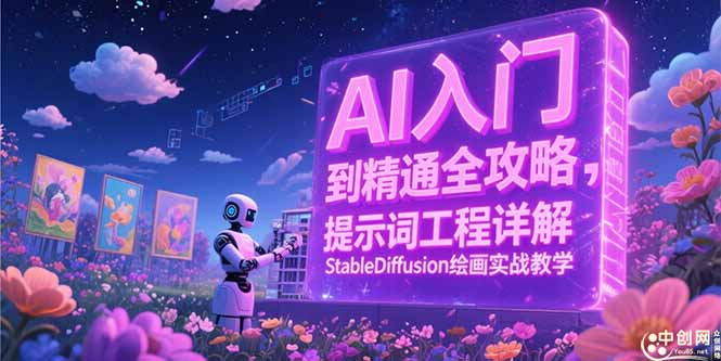 AI入门到精通全攻略，提示词工程详解，StableDiffusion绘画实战教学-搞钱利器