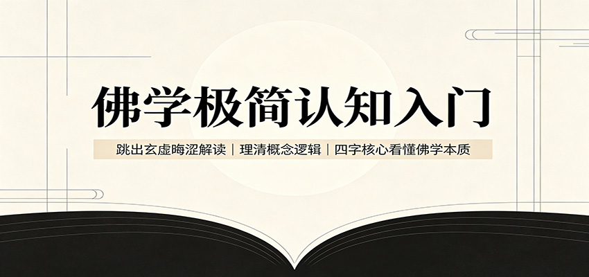 佛学极简认知入门：跳出玄虚晦涩解读，理清概念逻辑，四字核心看懂佛学本质-搞钱利器