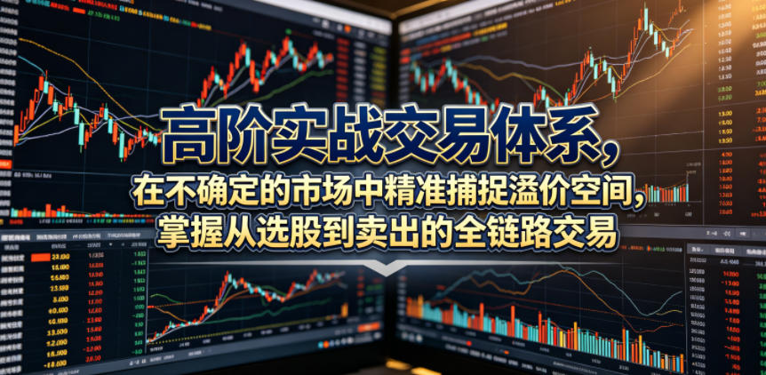 高阶实战交易体系，在不确定的市场中精准捕捉溢价空间，掌握从选股到卖出的全链路交易心法(更新6月)-搞钱利器