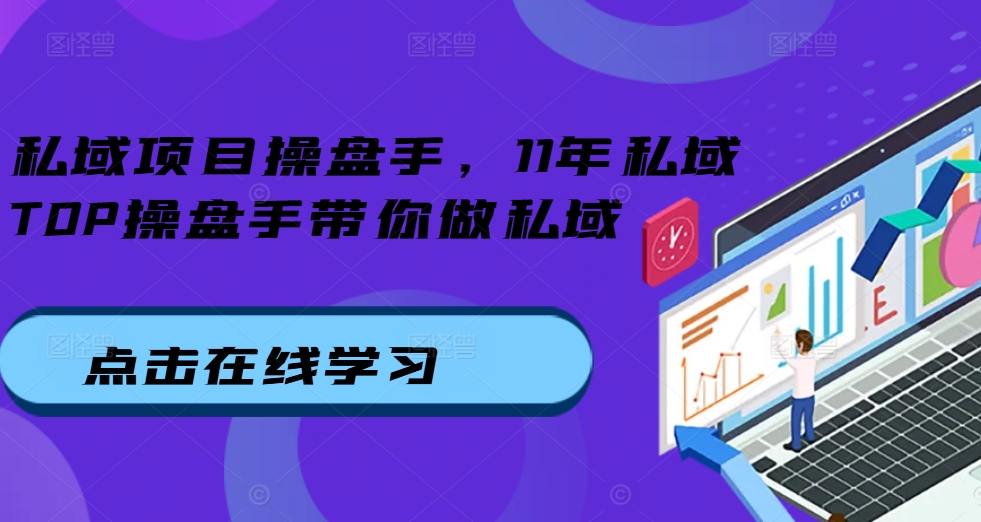 私域项目操盘手，11年私域TOP操盘手带你做私域-搞钱利器