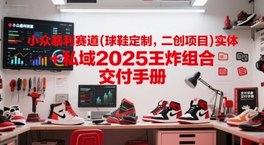 小众暴利赛道(球鞋定制，二创项目)实体+私域2025王炸组合  交付手册-搞钱利器