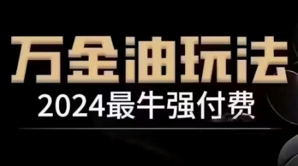 2024最牛强付费，万金油强付费玩法，干货满满，全程实操起飞(更新12月)-搞钱利器