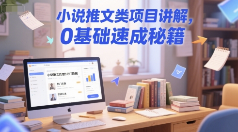 小说推文类项目讲解，0 基础速成秘籍-搞钱利器