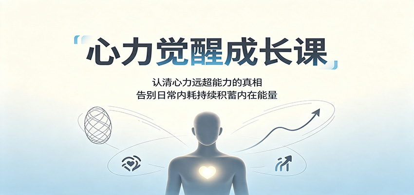心力觉醒成长课：认清心力远超能力的真相，告别日常内耗持续积蓄内在能量-搞钱利器