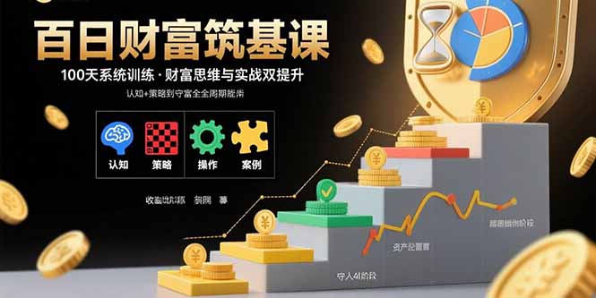 百日财富筑基课：认知+策略+实操+案例拆解  实现从创富到守富全周期能力-搞钱利器