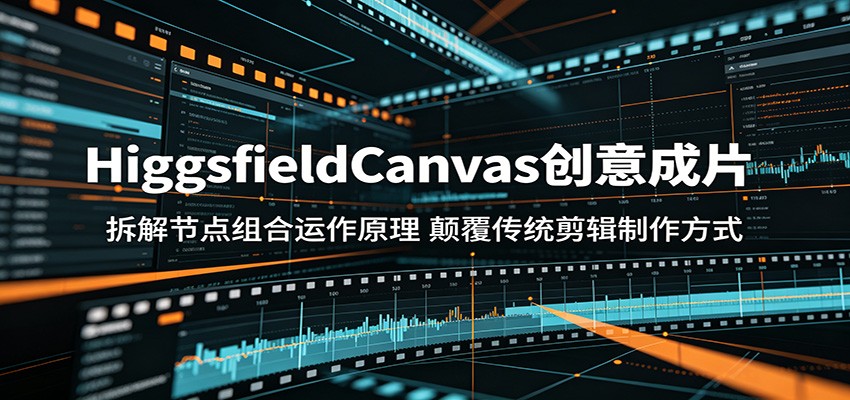HiggsfieldCanvas创意成片：拆解节点组合运作原理，颠覆传统剪辑制作方式-搞钱利器