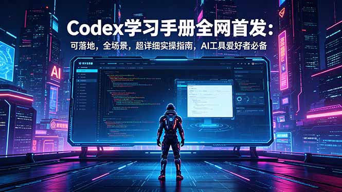 Codex学习手册全网首发：可落地，全场景，超详细实操指南，AI工具爱好者必备-搞钱利器