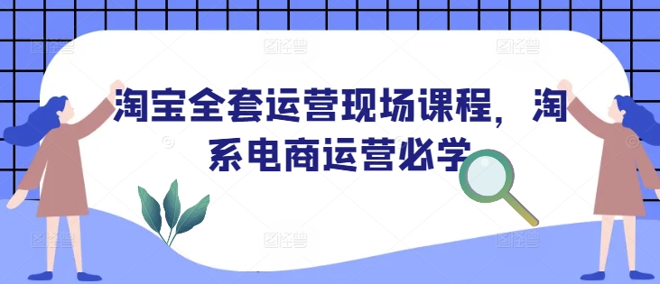 淘宝全套运营现场课程，淘系电商运营必学-搞钱利器