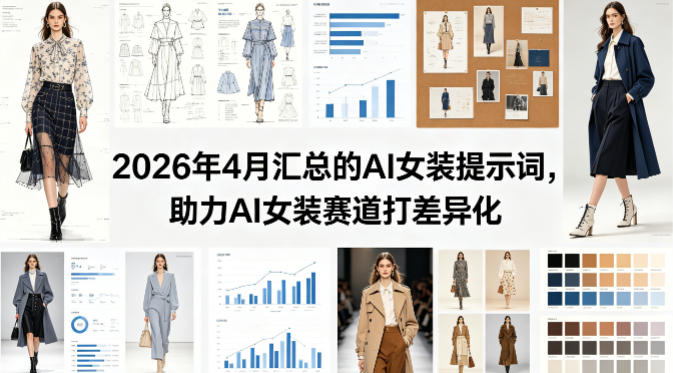 2026年4月汇总的AI女装提示词，助力AI女装赛道打差异化-搞钱利器