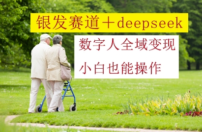 银发赛道+deepseek数字人全域变现，小白也能操作-搞钱利器