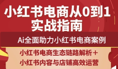 天诺老吴·2025小红书电商全链路运营-搞钱利器