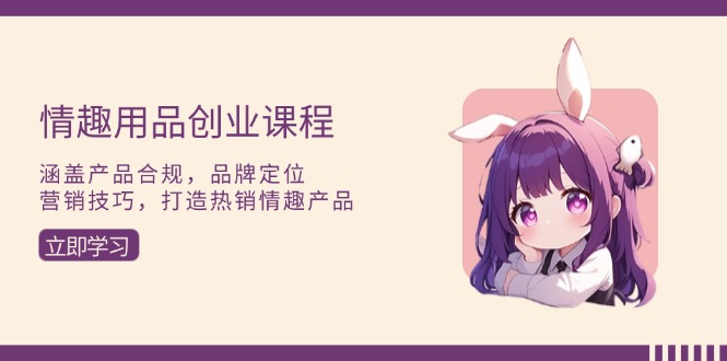 情趣用品创业课程：涵盖产品合规，品牌定位，营销技巧，打造热销情趣产品-搞钱利器