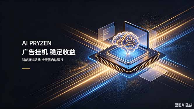 AI Pryzen 广告挂机｜24小时自动跑，日入300-500，新手零门槛-搞钱利器