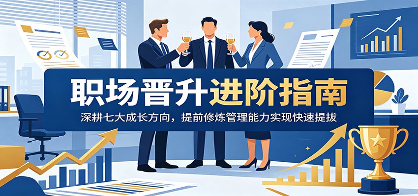 职场晋升进阶指南：深耕七大成长方向，提前修炼管理能力实现快速提拔-搞钱利器