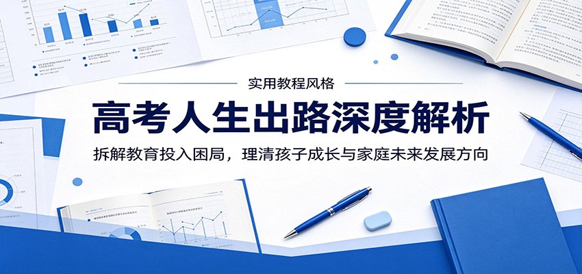 高考人生出路深度解析：拆解教育投入困局，理清孩子成长与家庭未来发展方向-搞钱利器