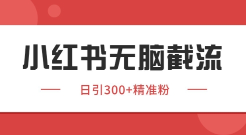 小红书截流同行客源，独家野路子获客玩法 日引200+暴力获客【揭秘】-搞钱利器
