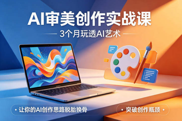 AI审美创作实战课，3个月玩透AI艺术，让你的AI创作思路脱胎换骨，突破创作瓶颈(更新0617)-搞钱利器