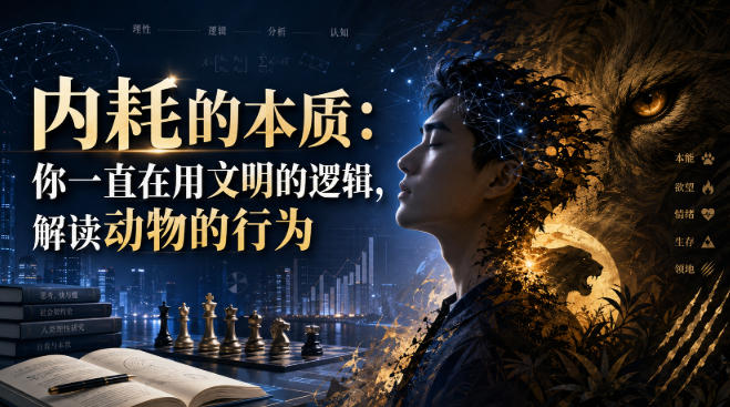付费文章：内耗的本质：你一直在用文明的逻辑，解读动物的行为-搞钱利器