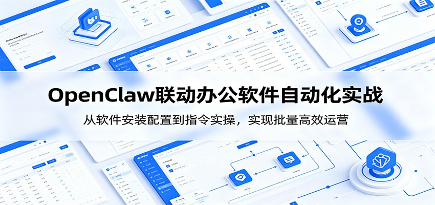 OpenClaw自动化实操课：从软件安装配置到指令实操，实现批量高效运营-搞钱利器