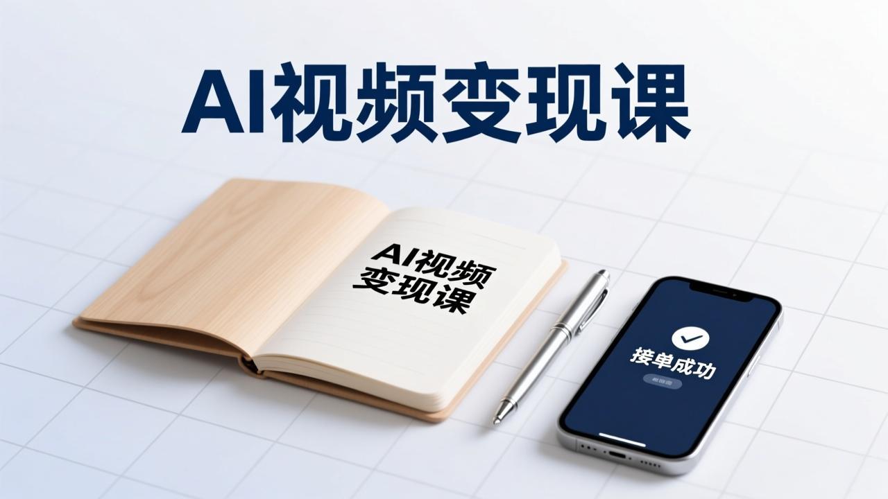 AI视频变现课，学完即可创作短片、接商单，实现副业增收，单项目报价可达千元-搞钱利器