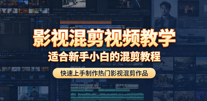 影视混剪视频教学，适合新手小白的混剪教程，快速上手制作热门影视混剪作品-搞钱利器