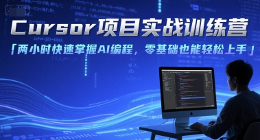 Cursor项目实战训练营，两小时快速掌握AI编程，零基础也能轻松上手-搞钱利器