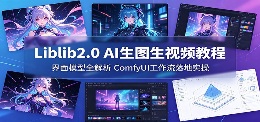 Liblib2.0 AI生图生视频教程：界面模型全解析，ComfyUI工作流落地实操-搞钱利器