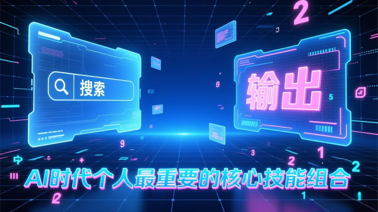 付费文章：AI时代个人最重要的核心技能组合：“输出能力”和“搜索能力”-搞钱利器