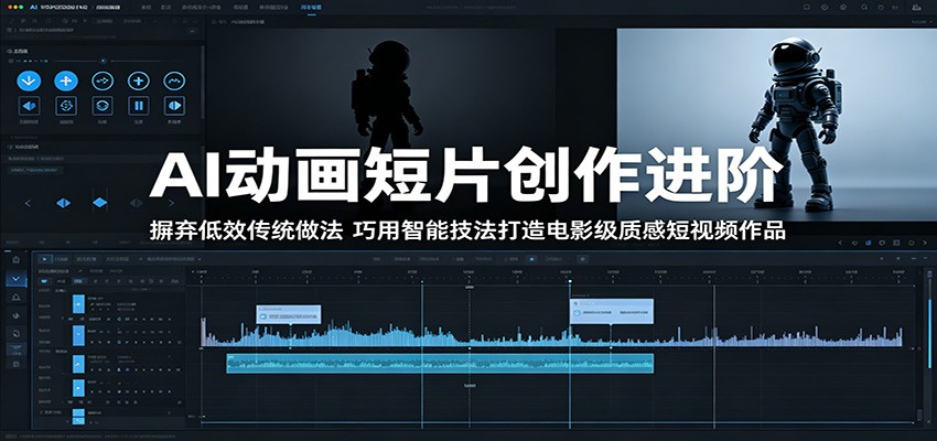 AI动画短片创作进阶:摒弃低效传统做法,巧用智能技法打造电影级质感短视频作品-搞钱利器
