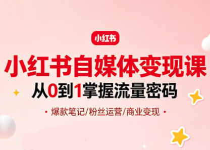 大漂亮·小红书自媒体变现课-搞钱利器