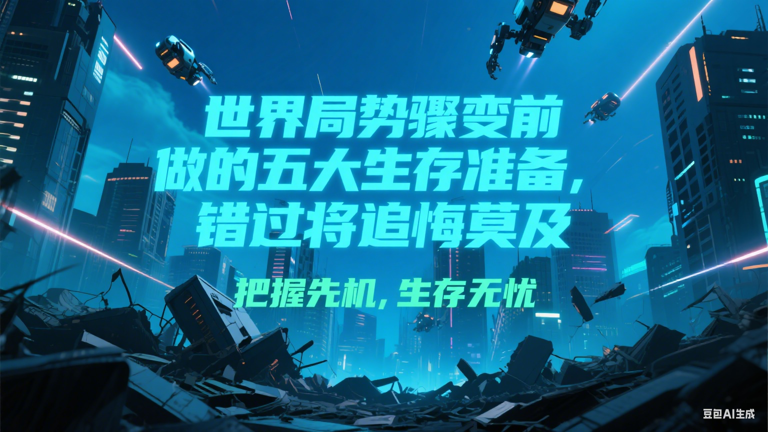 付费文章《世界局势骤变前必做的五大生存准备，错过将追悔莫及》-搞钱利器