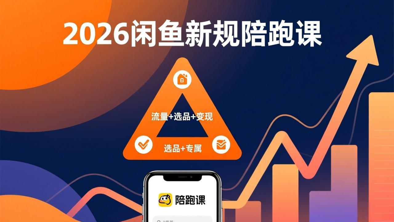 2026闲鱼高阶陪跑课全新上线，带你吃透新规玩转选品流量，从零搭建稳定变现盈利体系-搞钱利器