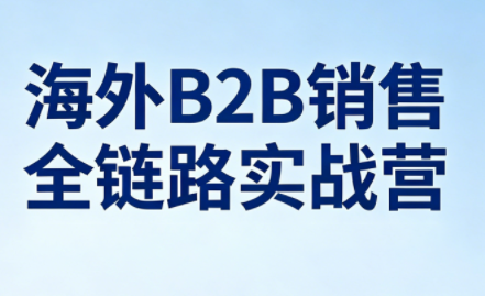 雨哥·海外B2B销售全链路实战营-搞钱利器