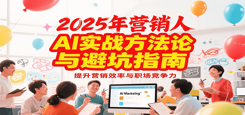 2025年营销实战方法论与避坑指南，利用AI提升营销效率与职场竞争力-搞钱利器