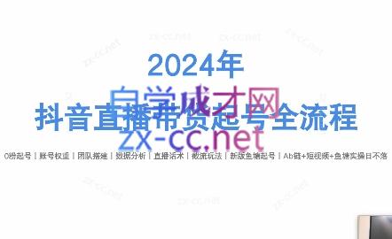 六六老师·2024年抖音直播带货起号全攻略-搞钱利器