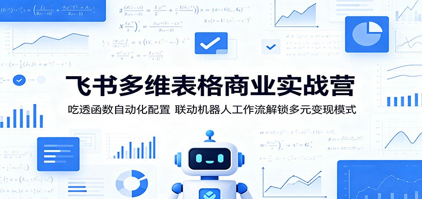 飞书多维表格商业实战营：吃透函数自动化配置，联动机器人工作流解锁多元变现模式-搞钱利器