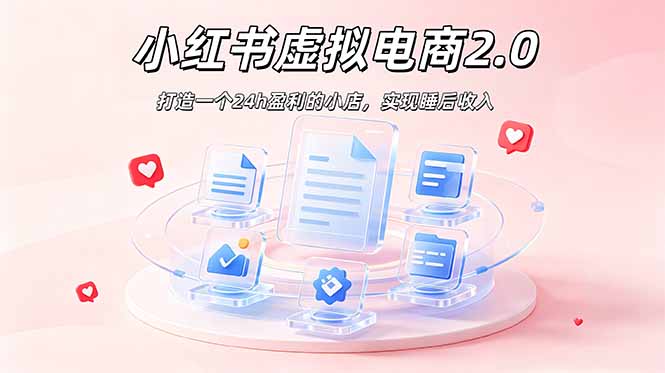 2026 年最强风口掘金项目：AI小红书虚拟电商，布局搜索流量，每日躺赚500+-搞钱利器