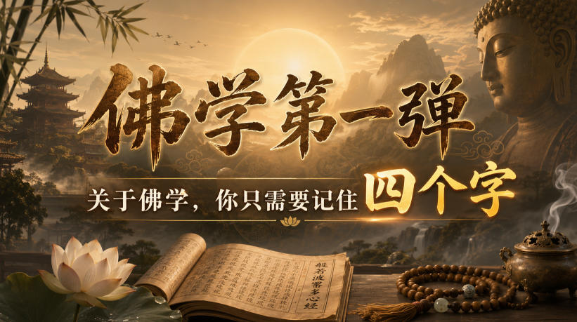 付费文章：佛学第一弹，关于佛学，你只需要记住四个字-搞钱利器