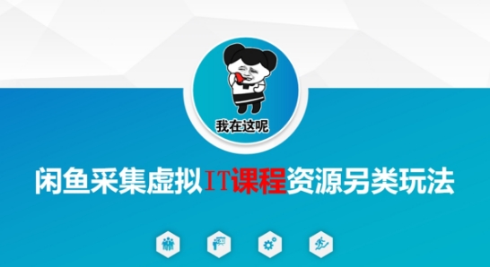 闲鱼采集虚拟IT课程资源另类玩法，干货满满-搞钱利器