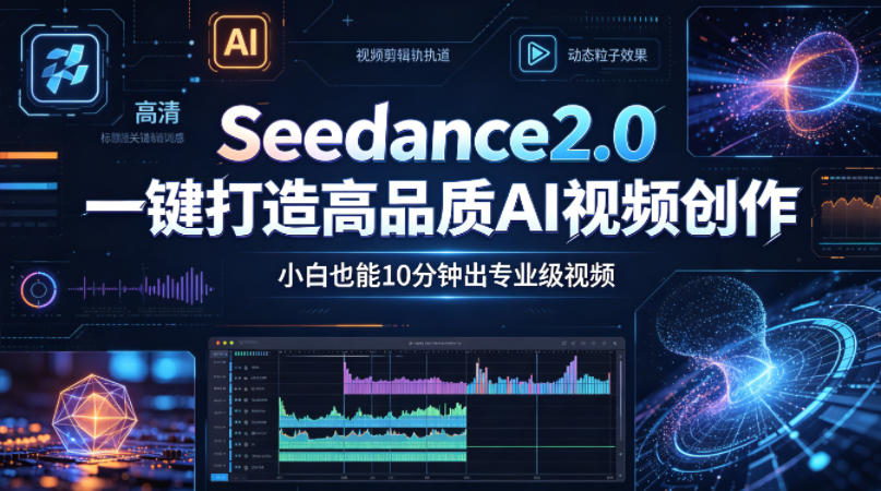 Seedance2.0一键打造高品质AI视频创作，小白也能10分钟出专业级视频-搞钱利器
